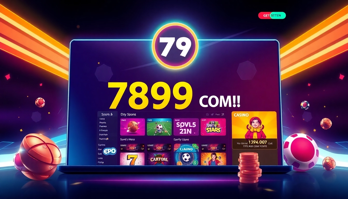 789F COM online betting platform with vibrant sports and casino visuals, engaging user interface, and modern design for greater engagement