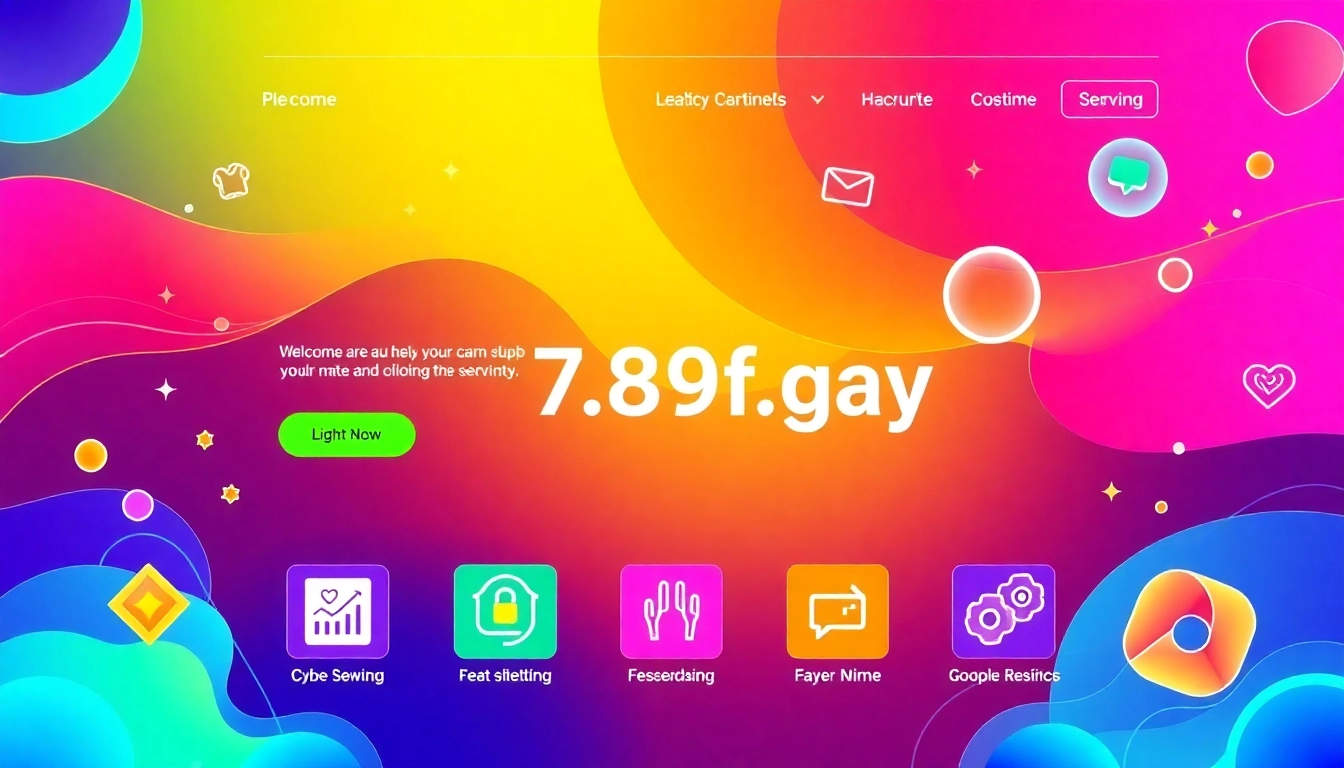 Homepage design for https://789f.gay showcasing a user-friendly interface with vibrant colors, appealing visuals, and inclusive branding elements.