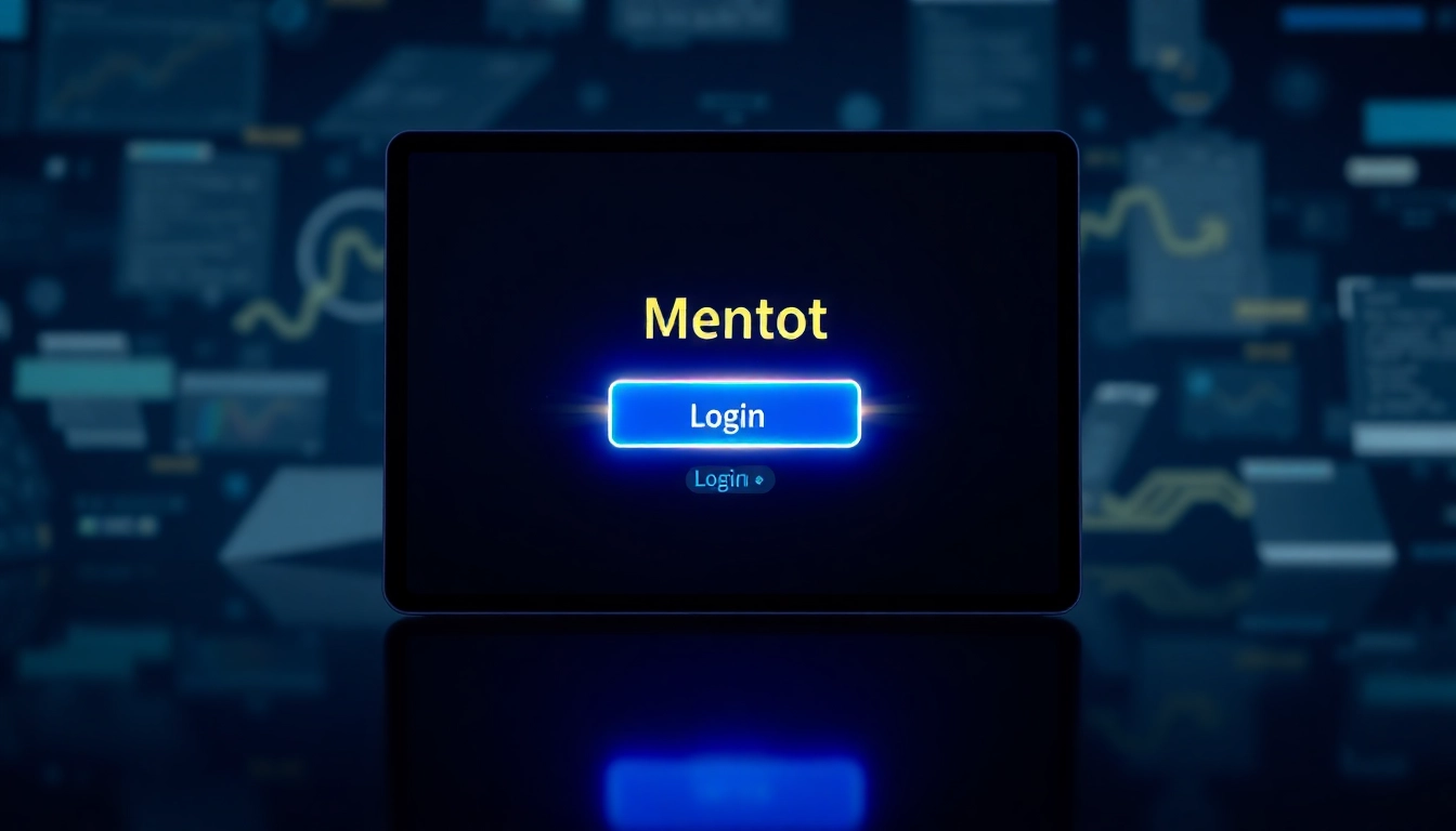 Mentot login screen showing a secure, user-friendly interface for easy access to trusted slot and togel services in Indonesia.