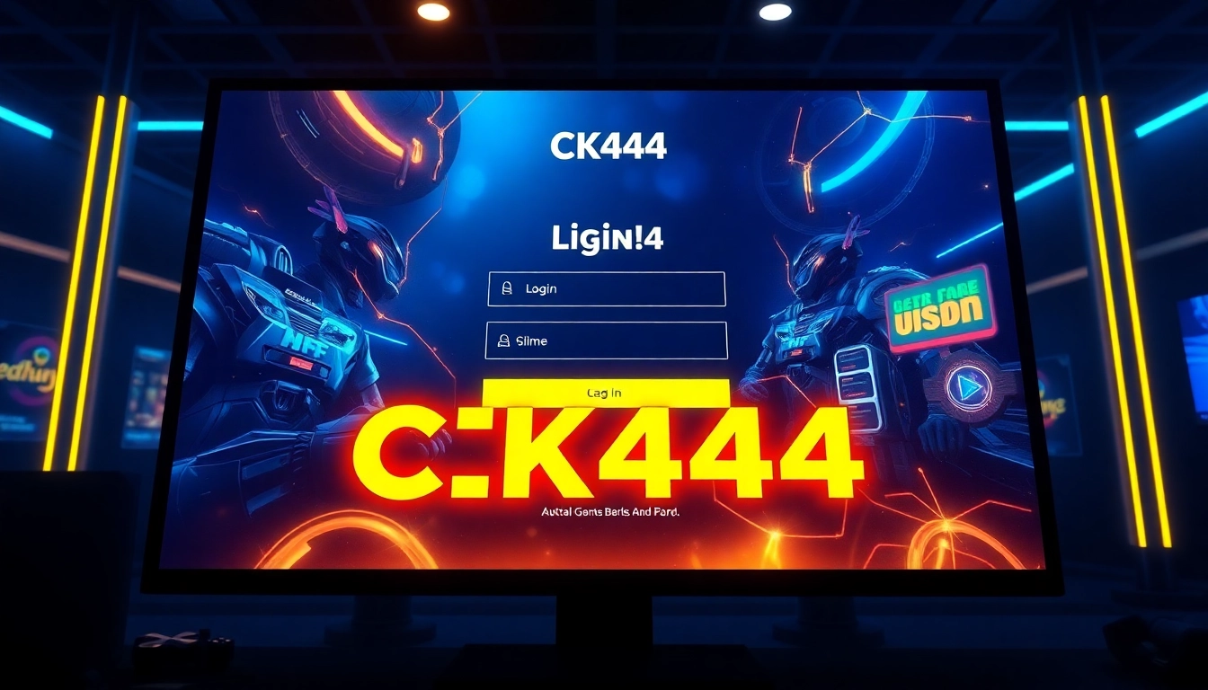 Click here for easy ck444 login access on a sleek gaming platform with vibrant visuals and secure interface, ensuring fast entry to top games.