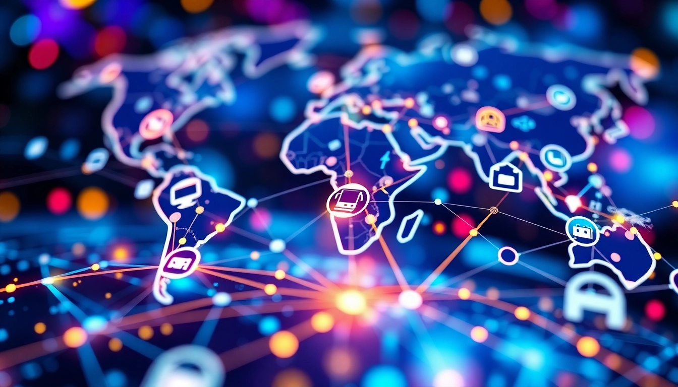KJC's global digital ecosystem connecting diverse entertainment and technology platforms for seamless user experience.