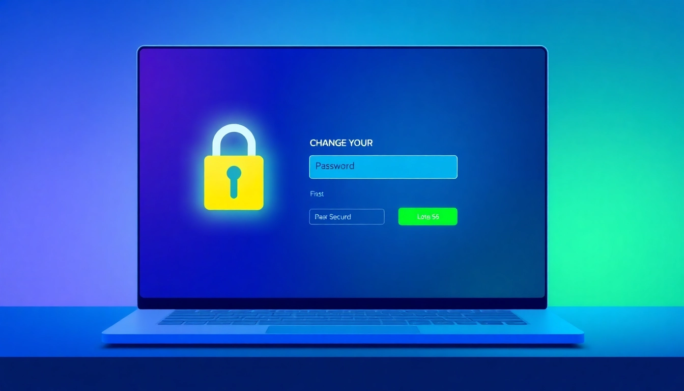 Lotus 365 user changing password securely on device, emphasizing safety and account management.