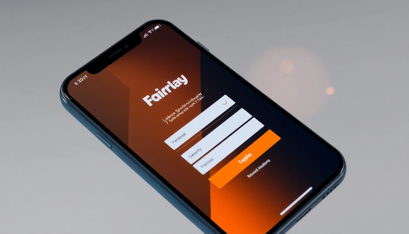 Fairplay login screen showcasing India's leading sports betting platform with secure credentials entry, user-friendly design, and energetic color palette for easy access and navigation.